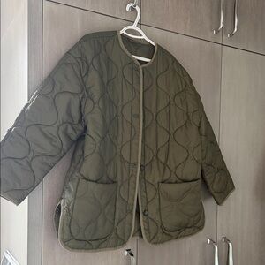 Quilted Olive Green Women’s Jacket